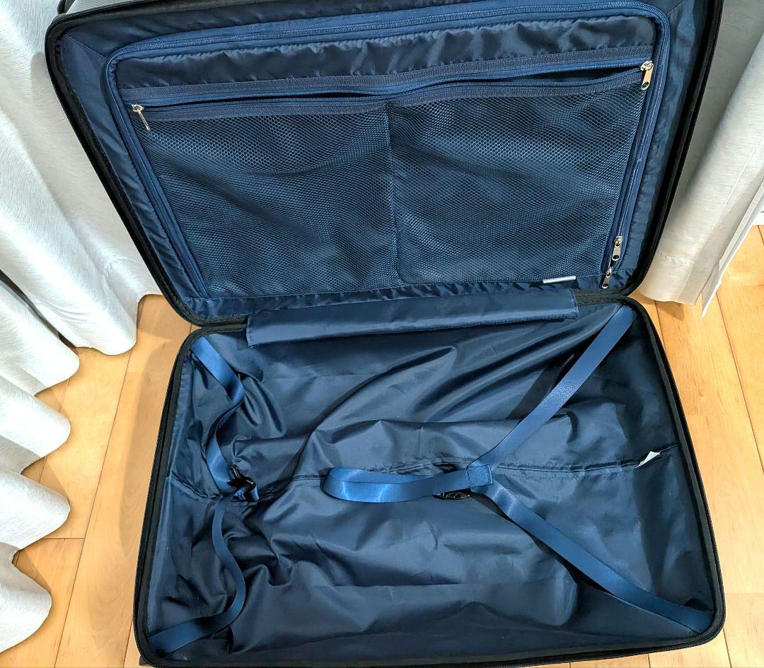 [エース] スーツケース フロントポケット付き キャリーケース Mサイズ