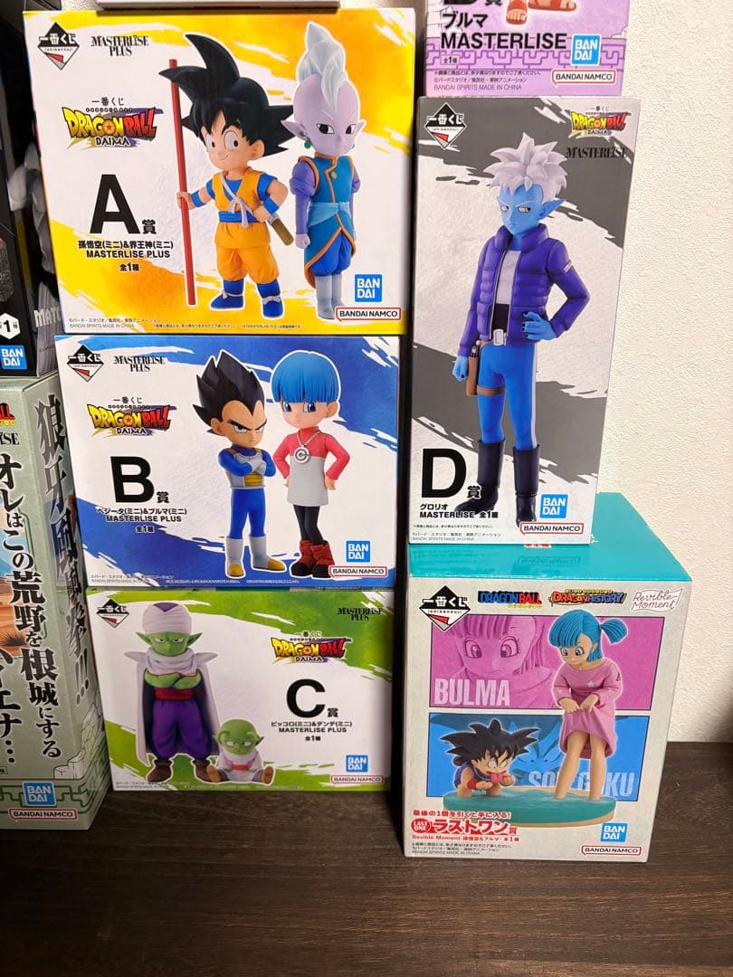 ドラゴンボール フィギュアセット 悟空　ブルマ　幼少期　如意棒