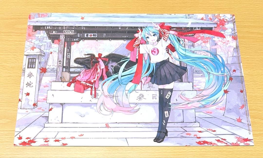 初音ミク クリアファイル 北野天満宮 森倉円
