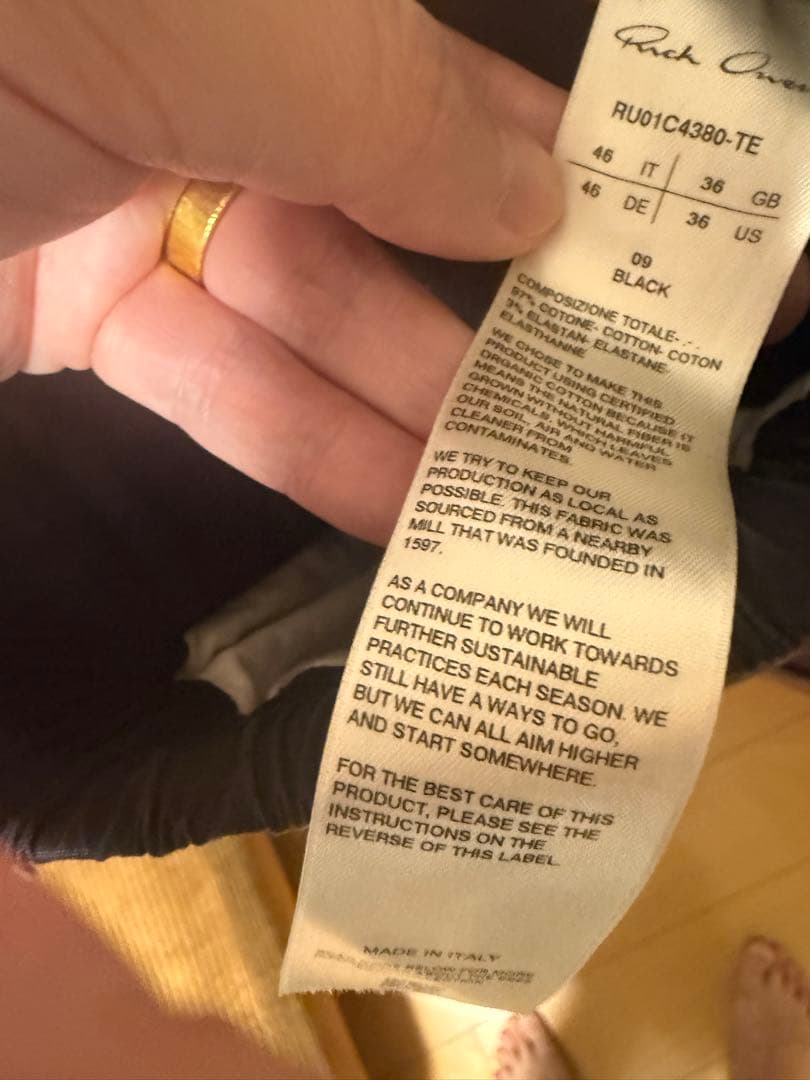 Rick Owens リックオウエンス RU01C4380-TE