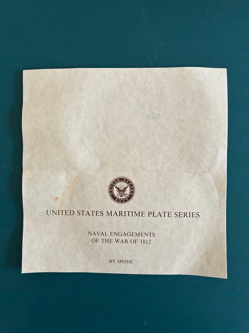 ☆希少☆ スポード社製の限定版プレート No. 1 証明書付き