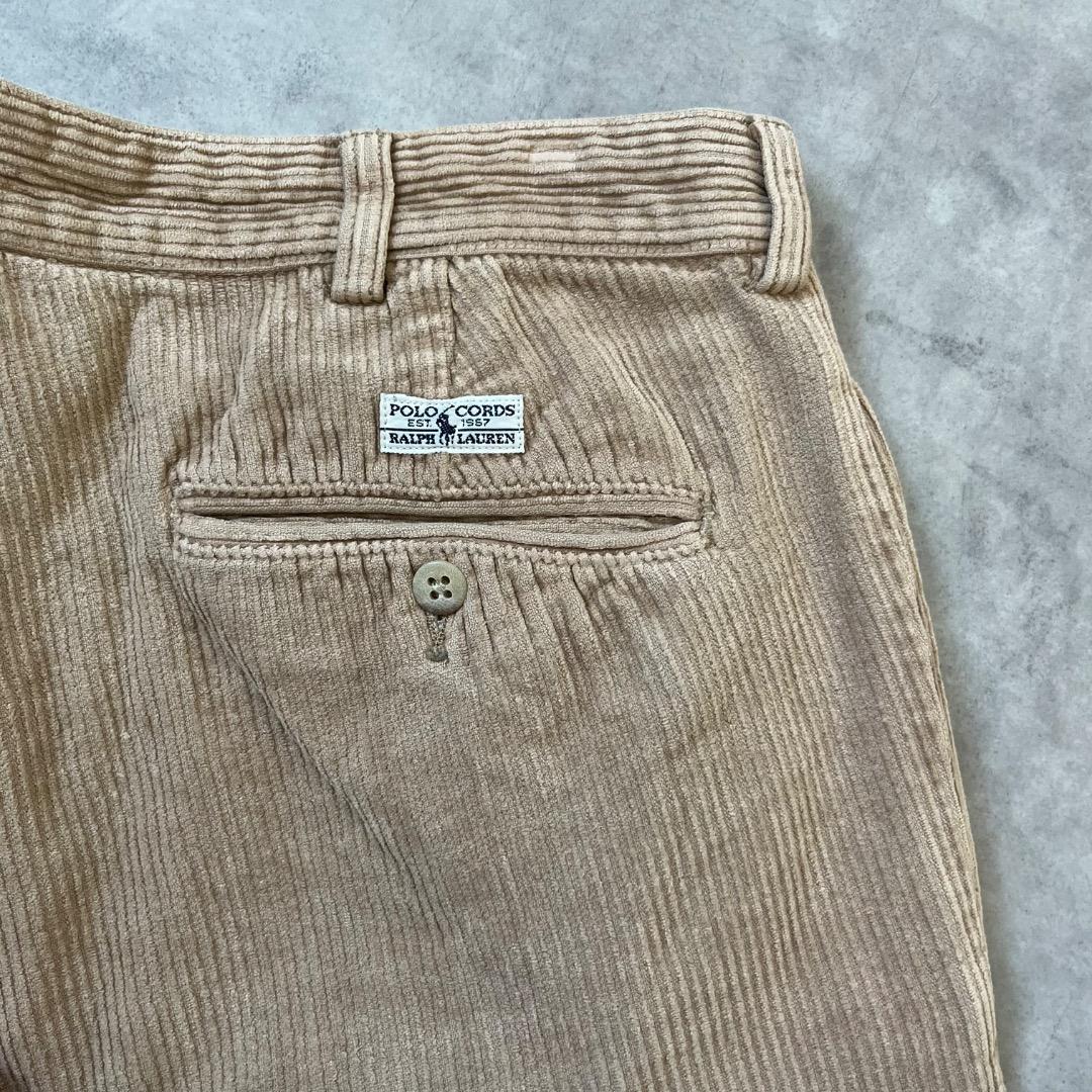 ポロラルフローレン W34 ポロチノ コーデュロイ 90s ベージュ 16169