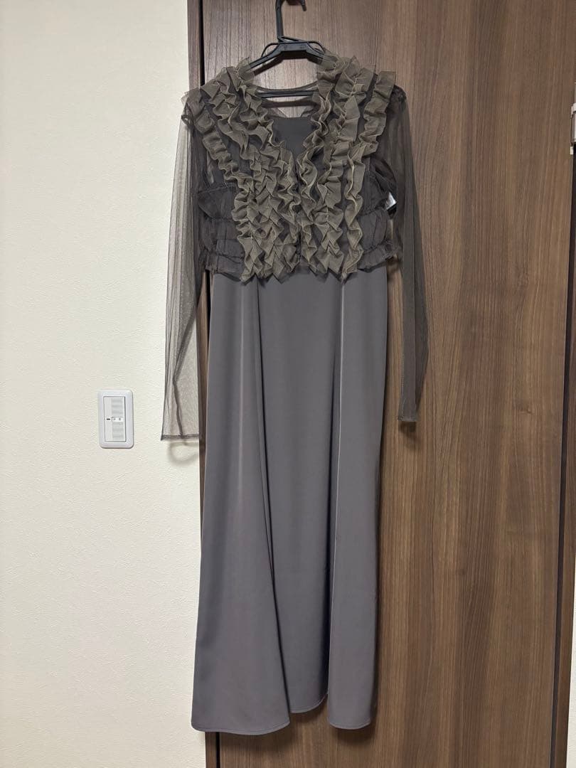 atlo オケージョンドレス ブラウン Sサイズ