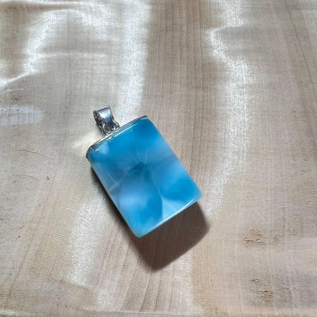 高品質　ラリマー　ペンダント　ネックレス　2-24