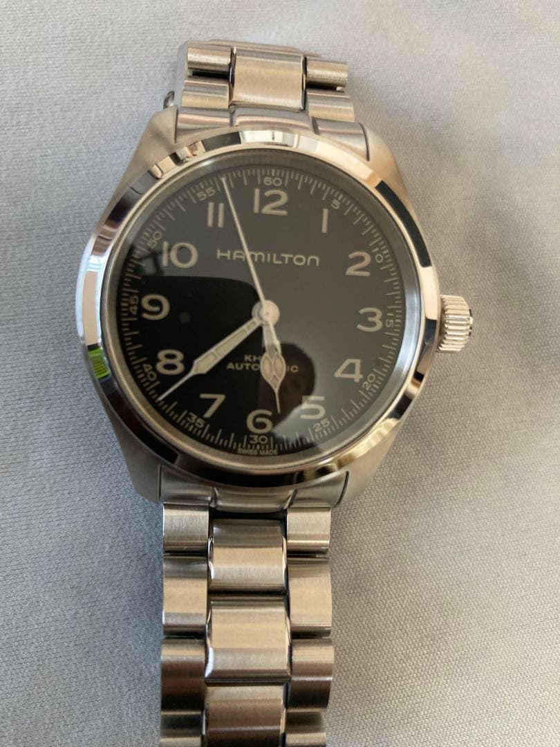 【極美品】HAMILTON 　マーフ38mm メタルバンド　レザーベルト付き