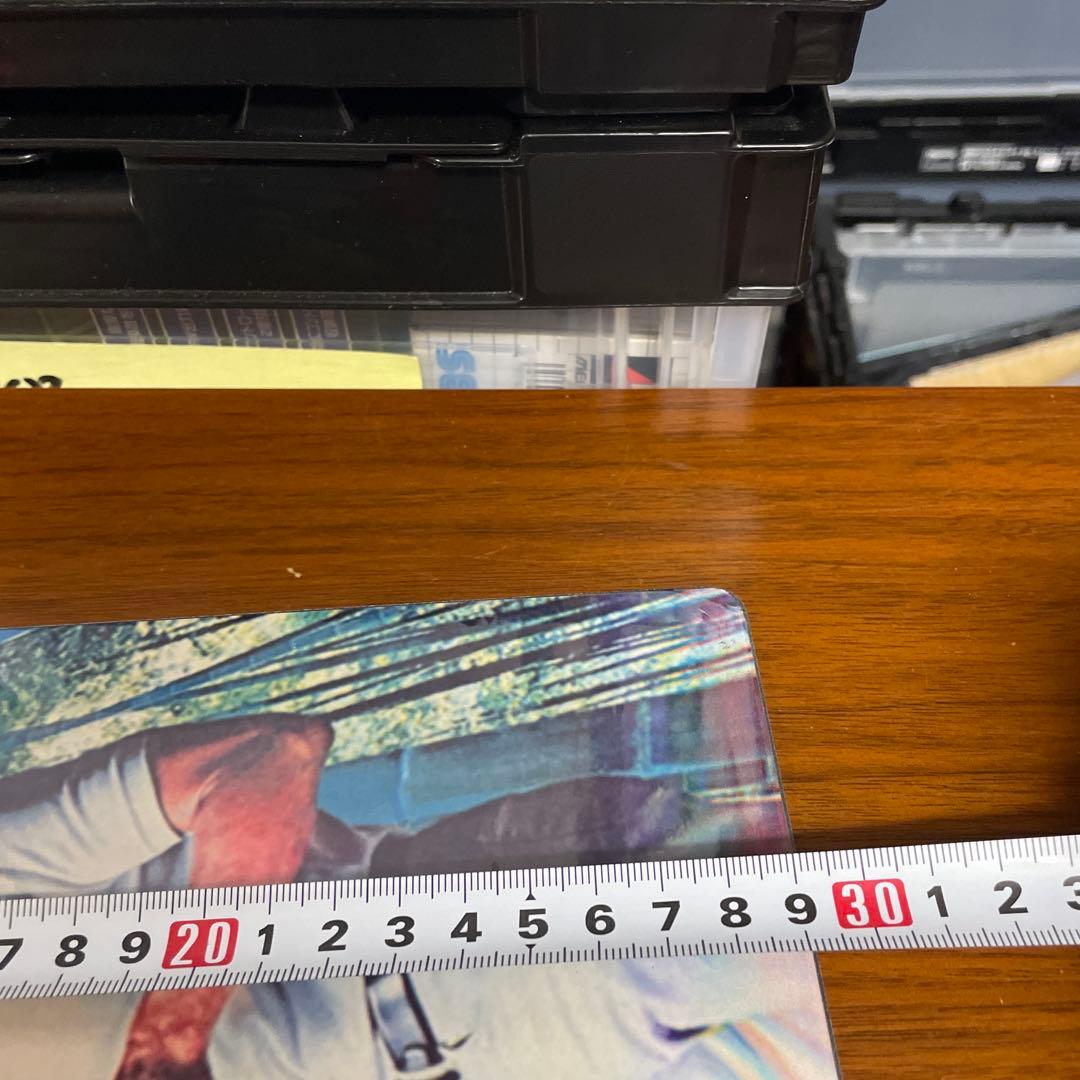 鉄板製アサヒビール高倉健さんプレート　厚く重いです。綺麗です。200✖️300