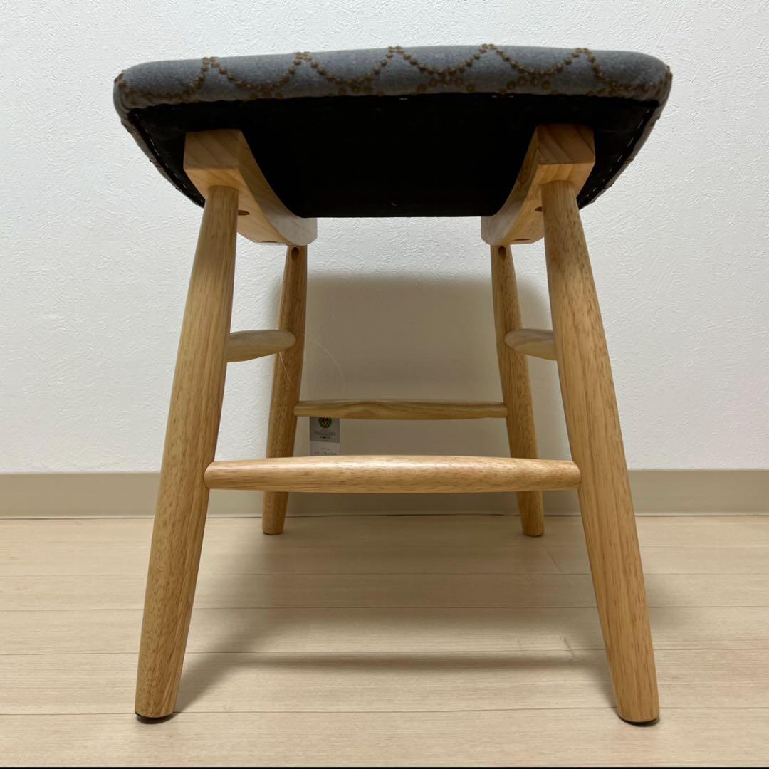 ミナペルホネン スツール タンバリン 丸脚 【グレー/イエロー】 椅子 ベンチ