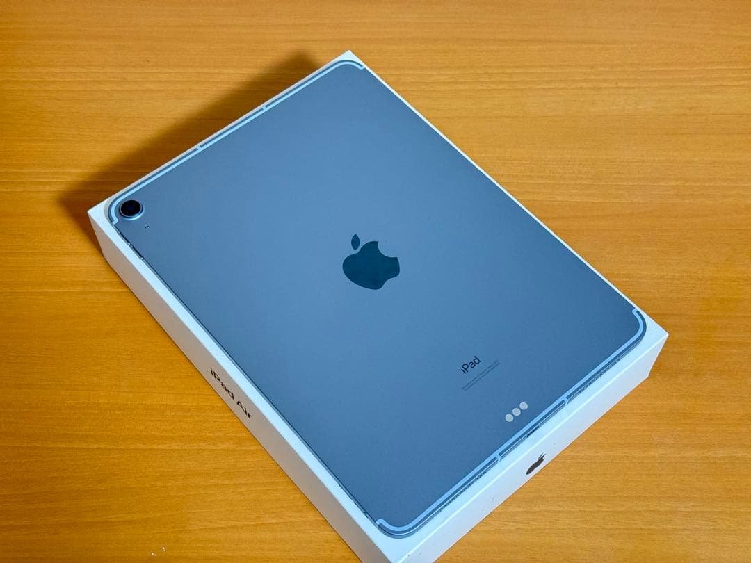 iPad Air 4世代 64GB セルラー +WiFi スカイブルー 100%