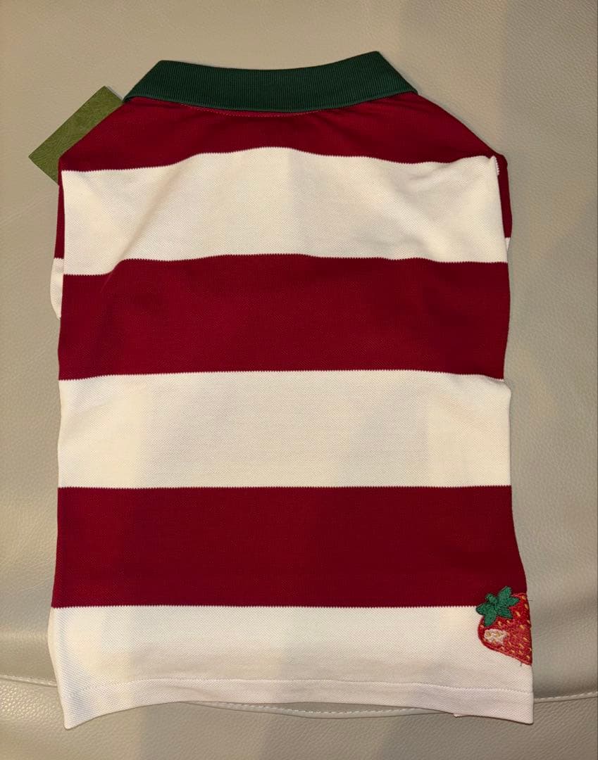 GUCCI グッチ ドッグウェア Lサイズ ボーダー　いちご　ストロベリー　新品