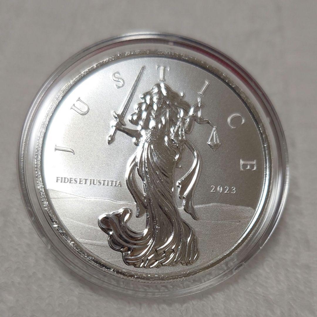 2023年 ジブラルタル 「正義の女神」１オンス銀貨