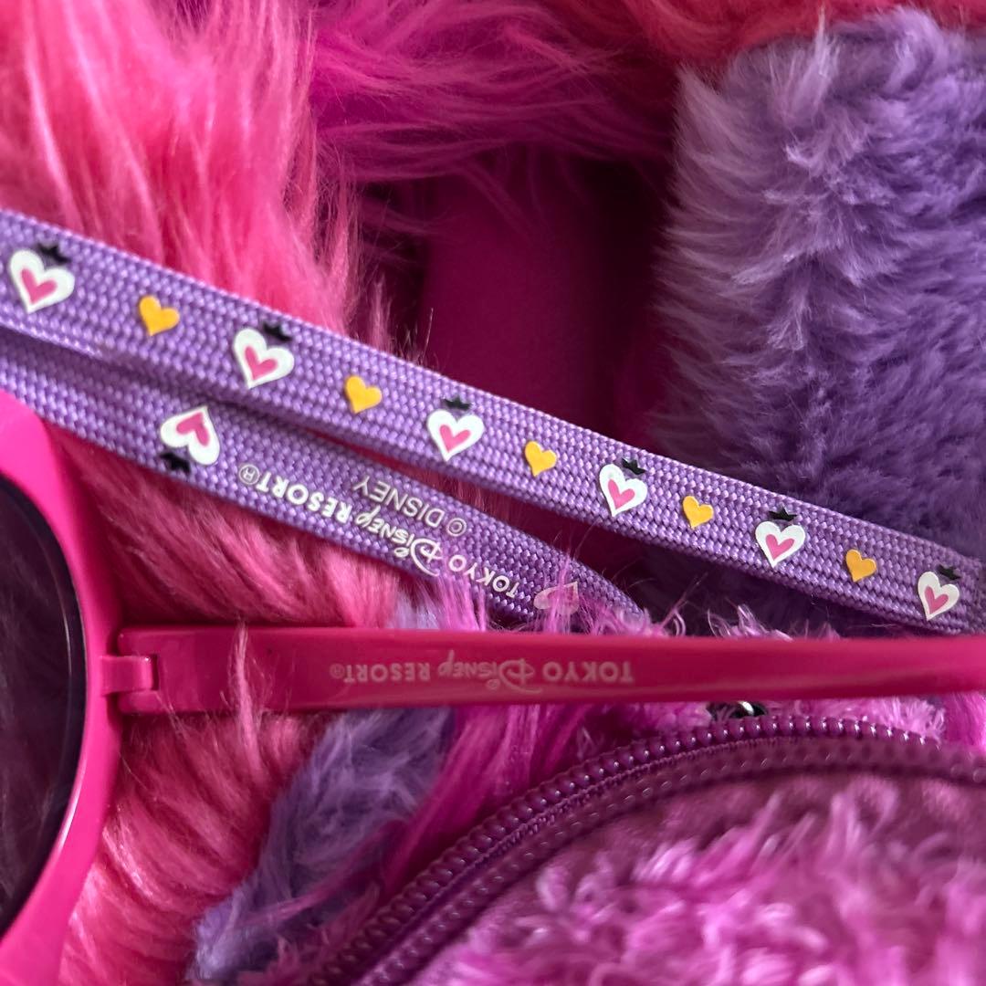 ディズニー　チシャ猫　フード付きマフラー　パスケース　サングラス　セット