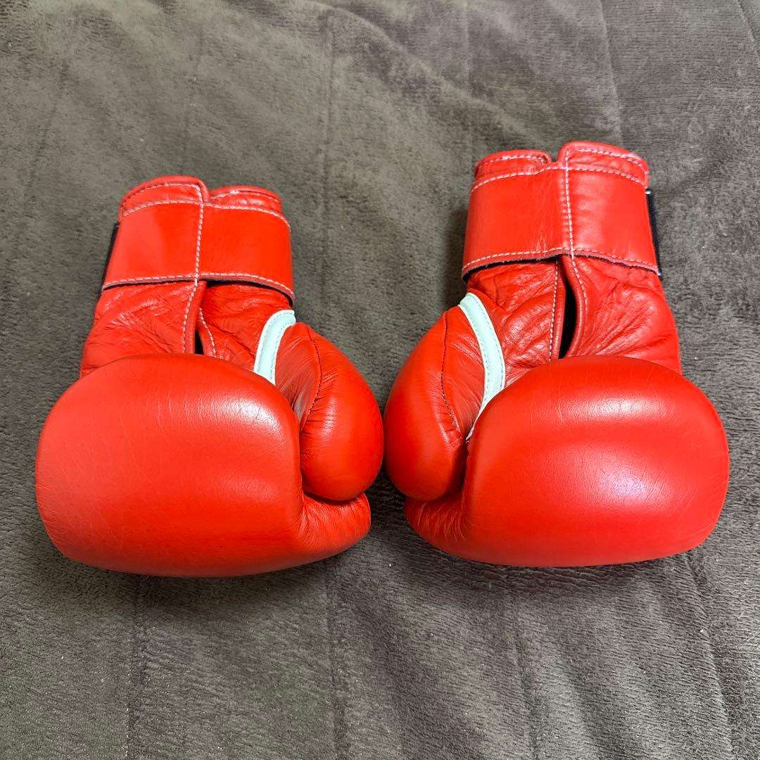 Winning ボクシンググローブ 8oz マジックテープ　赤