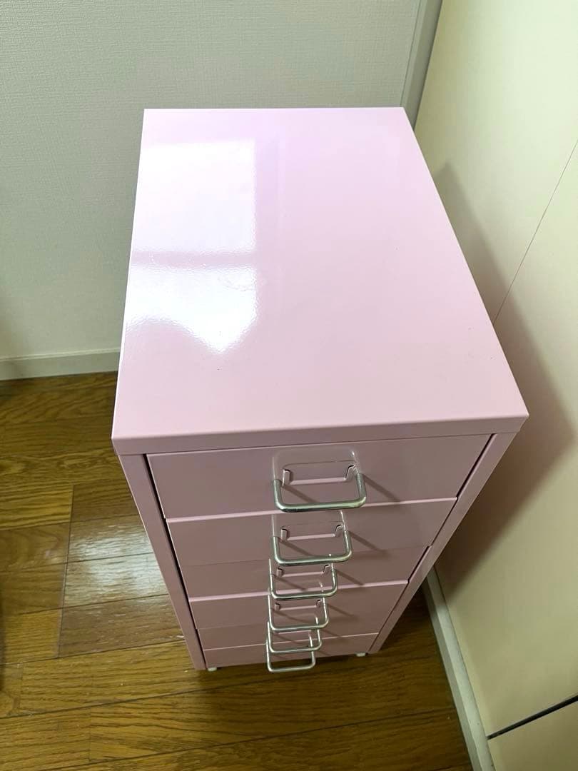 IKEA HELMER ヘルメル 6段チェスト ピンク　廃盤レアカラー　イケア