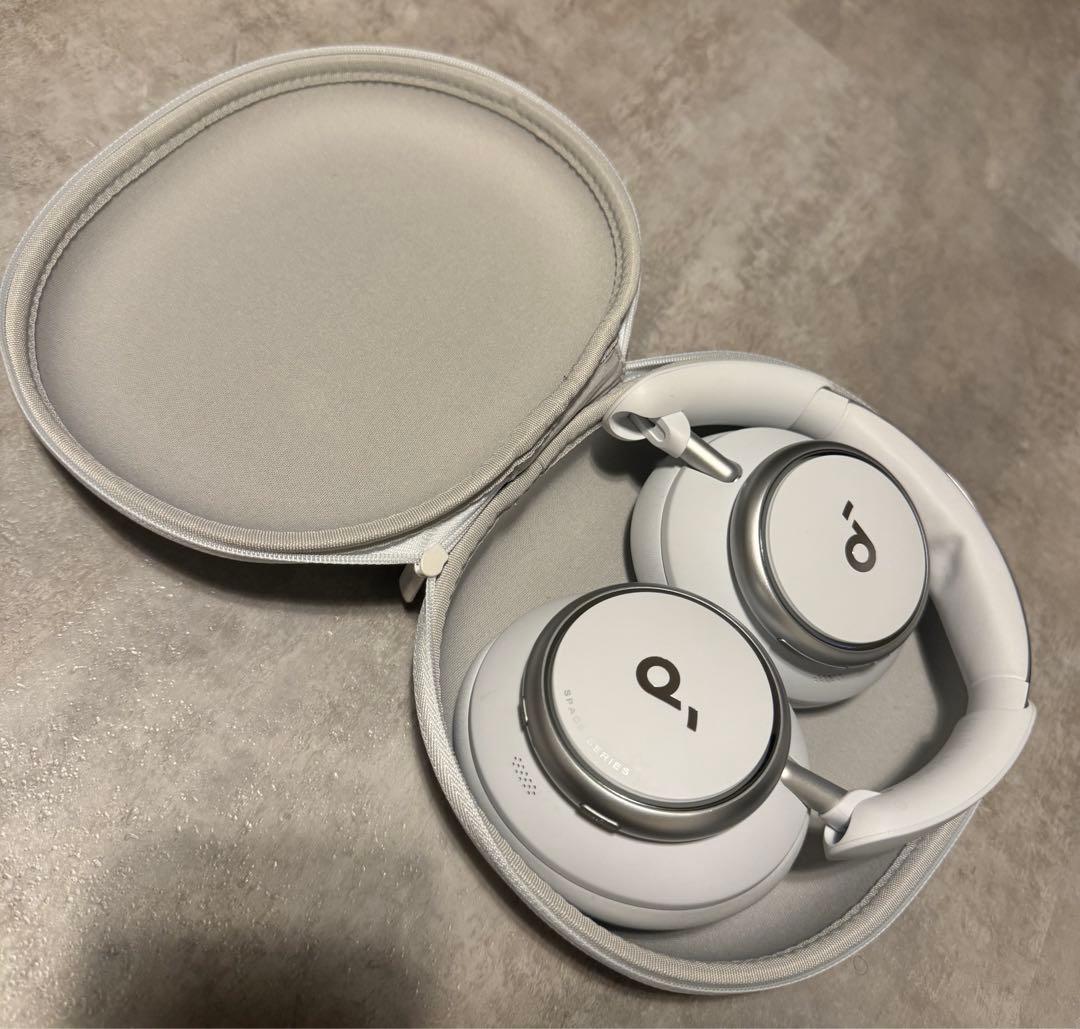 ANKER SPACE Q45 ワイヤレスヘッドセット ノイズキャンセリング　白