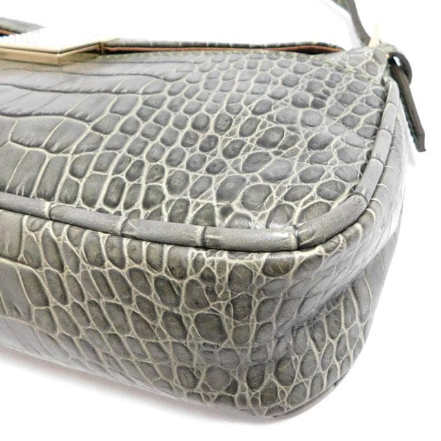 極美品ヴァレンティノ ガラヴァーニ ハンドバッグ 肩掛け可能 クロコ型押しレザー