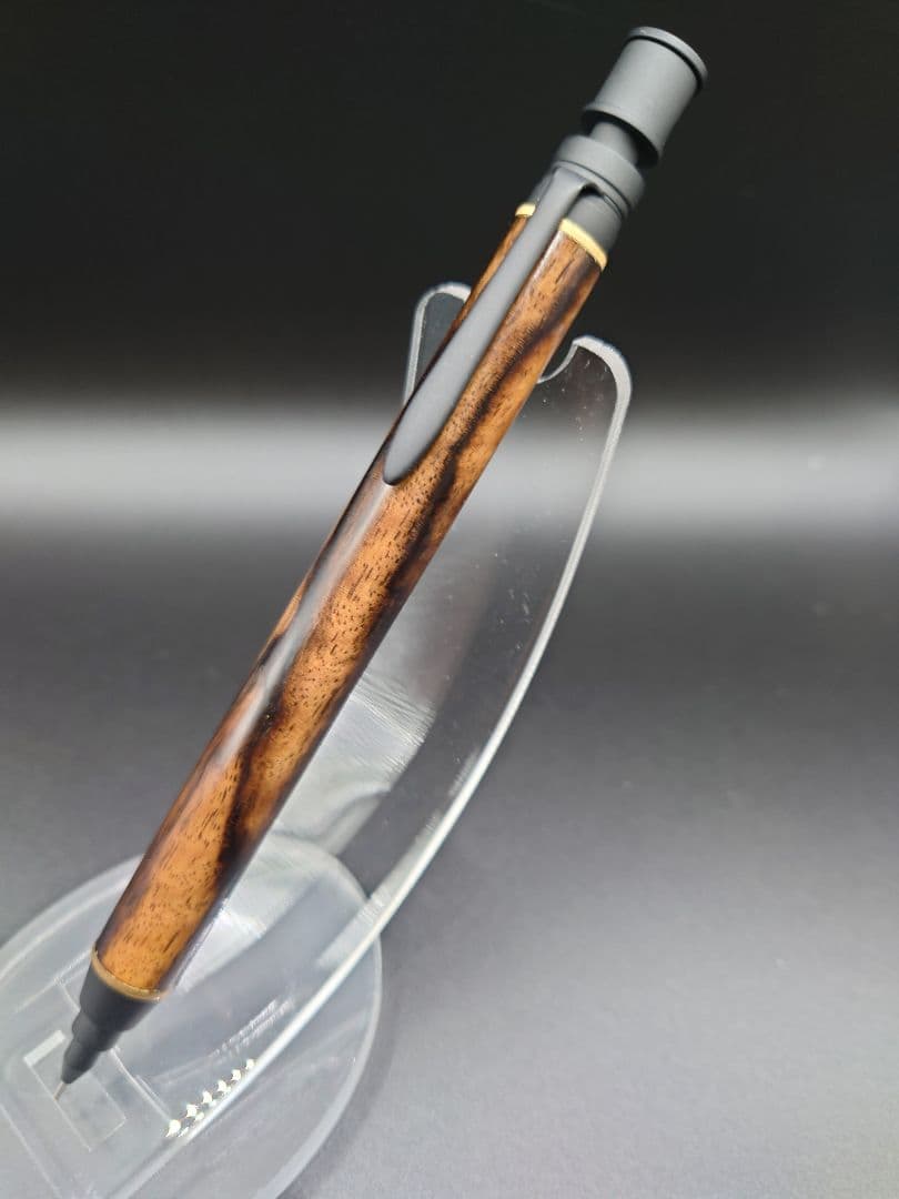 黒柿　シャープペンシル　MDS-1 三神クラフト　新うるし仕上げ　拭き漆