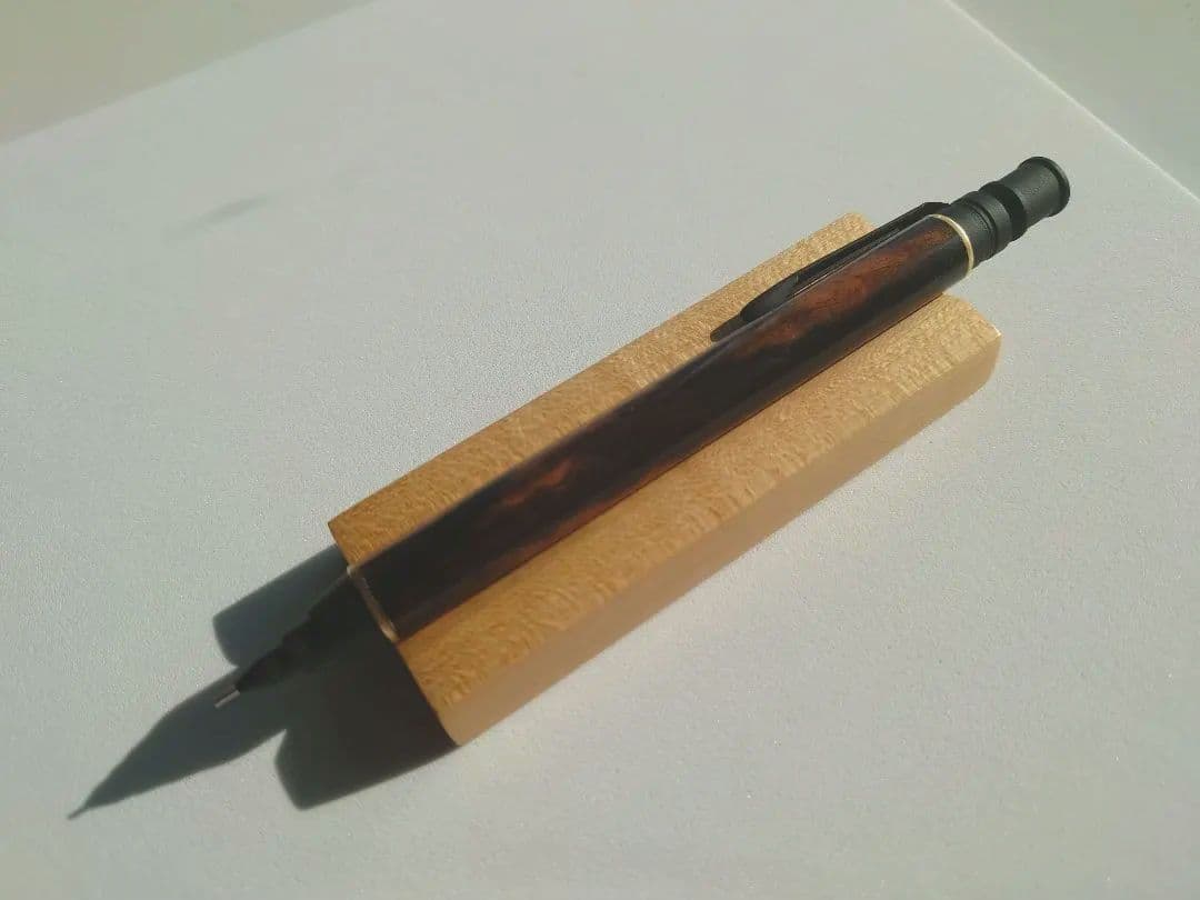 黒柿　シャープペンシル　MDS-1 三神クラフト　新うるし仕上げ　拭き漆