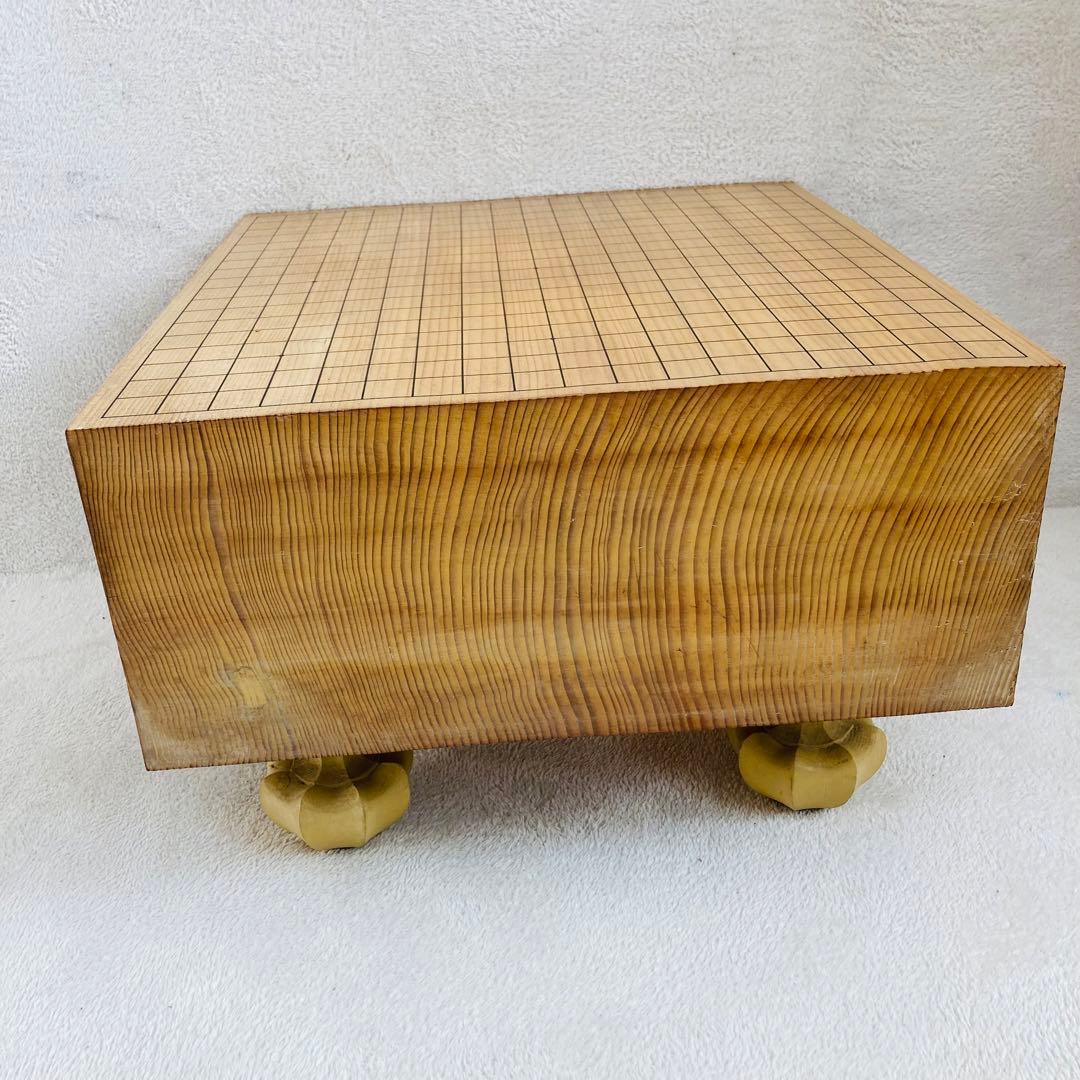 囲碁セット 60号　天地柾目 碁盤 36号 蛤碁石 本那智黒 ヘソあり 新榧