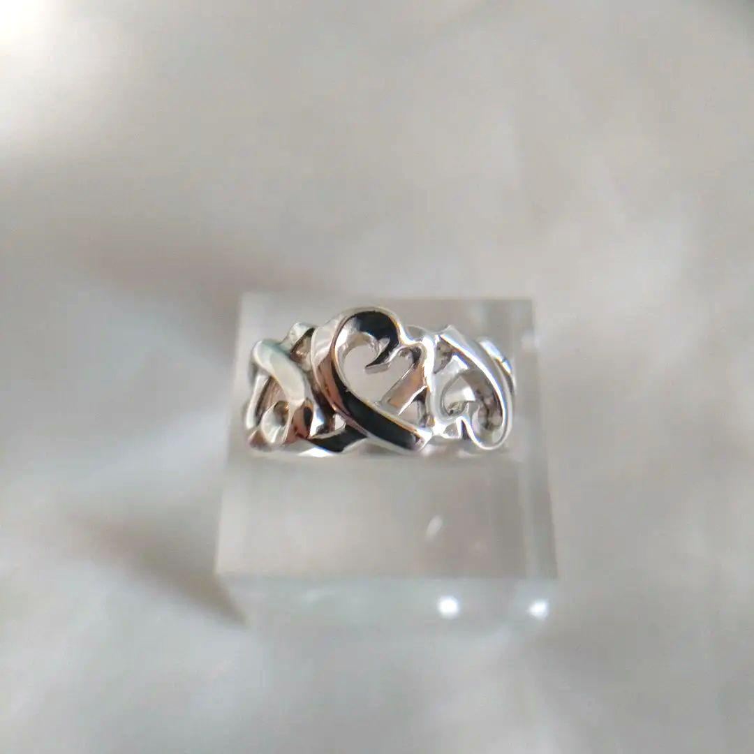 ＊ご成約済＊TIFFANY＆Co.　トリプル　ラビングハートリング　9号