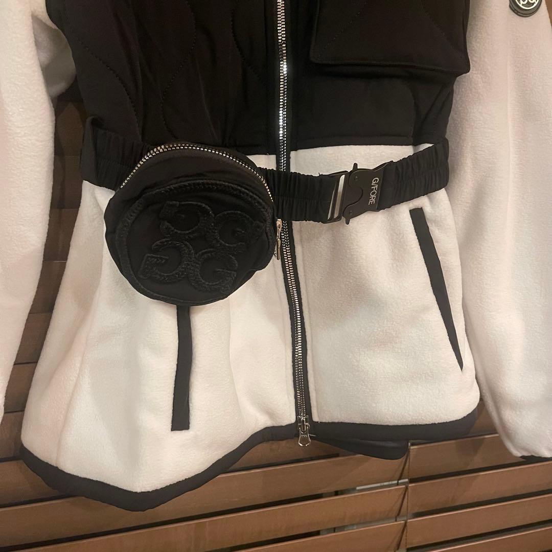 G/FORE ジーフォア ゴルフ レディース ボアジャケット ベルトポーチつきL