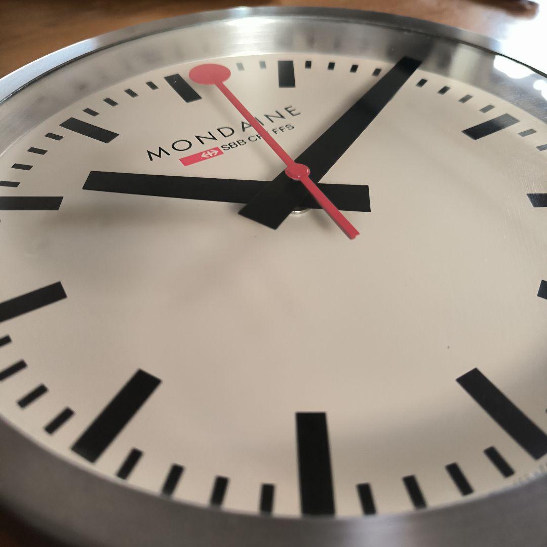 MONDAINE （モンディーン）壁掛け時計　動作品　スイス　鉄道　時計