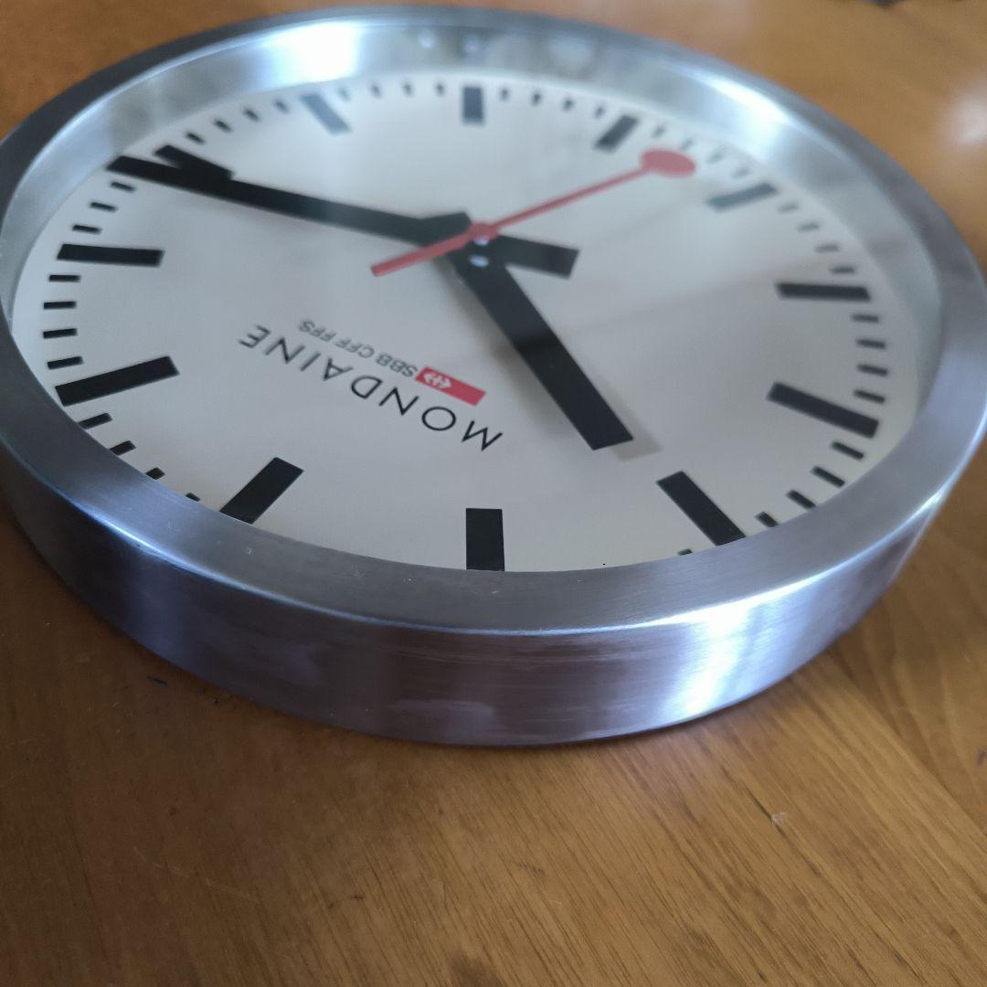 MONDAINE （モンディーン）壁掛け時計　動作品　スイス　鉄道　時計