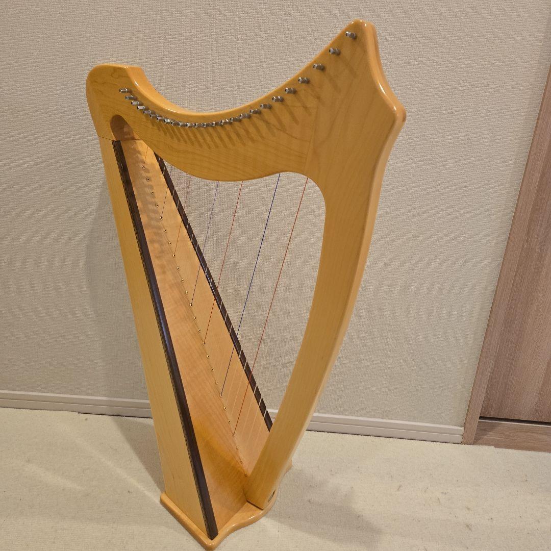 青山ハープ社製25弦サウルハープ(メープル材)