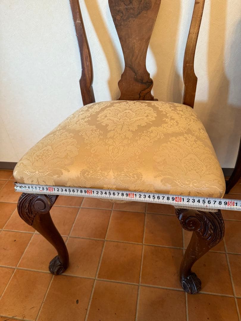 英国 状態良好1930年代アンティーククィーンアンチェア1脚