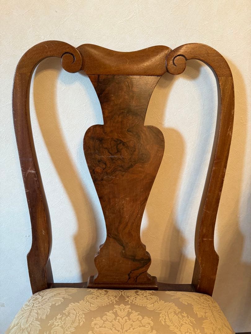 英国 状態良好1930年代アンティーククィーンアンチェア1脚