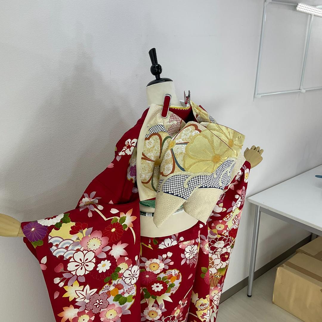 みー　お振袖フルセット　7点セット　半衿付け