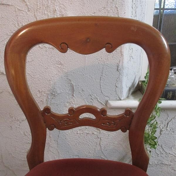 イギリス アンティーク 家具 バルーンバックチェア 椅子 イス 英国 4304e