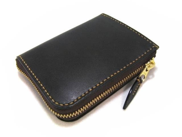 栃木レザー 本革 L字ファスナー 財布 日本製 メンズ レディース 黒 ブラック