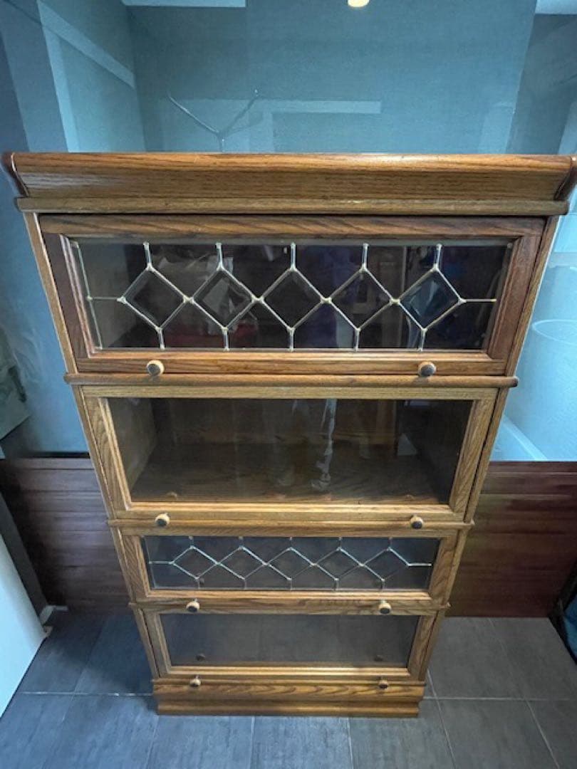 美品◾️オーク/ナラ材　スタッキングキャビネット　バリスタブックケースB 飾り棚