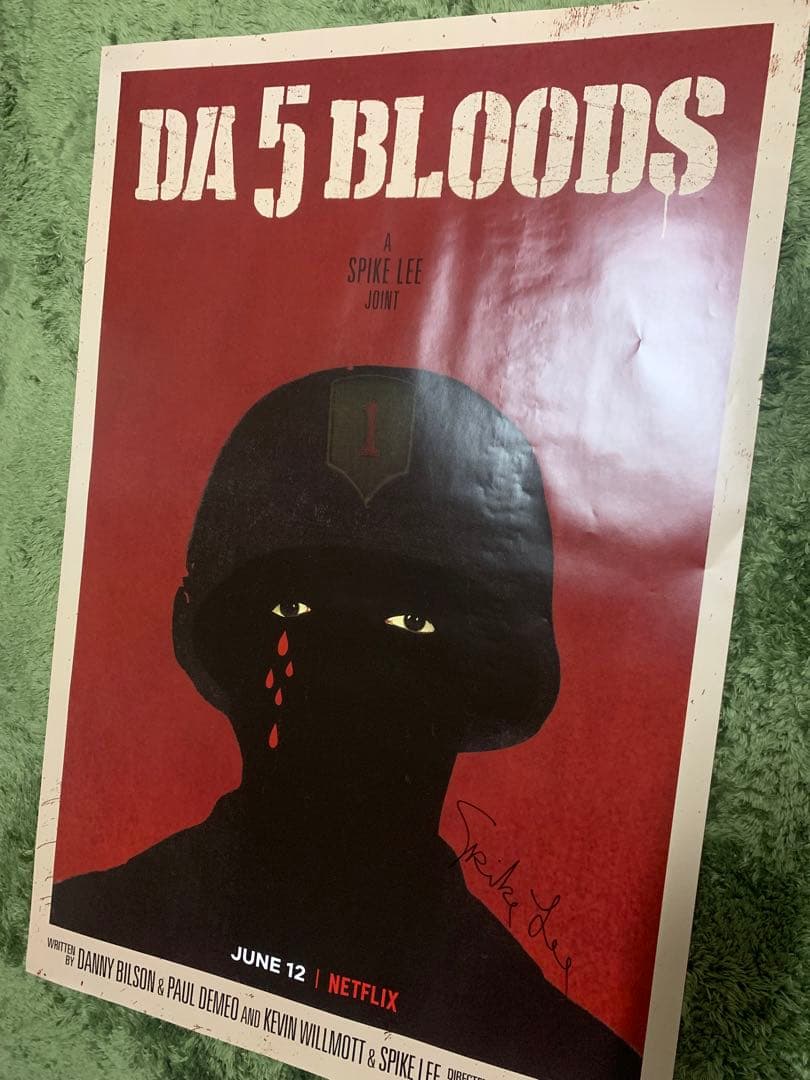 spike lee スパイク リー DA 5 BLOODS ポスター サイン付