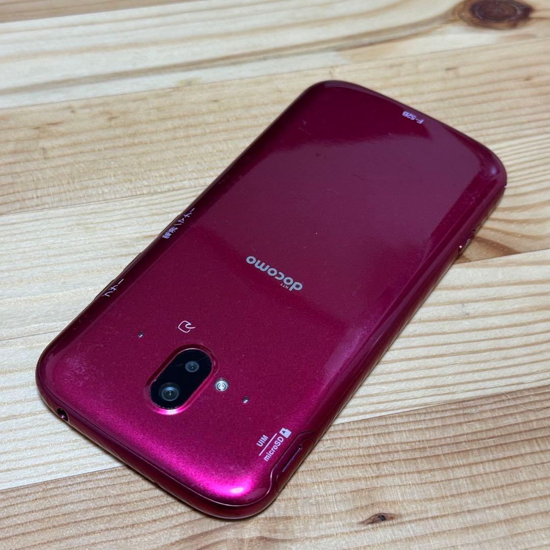 【美品】ドコモ らくらくスマートフォン F-52B ピンク　a104200