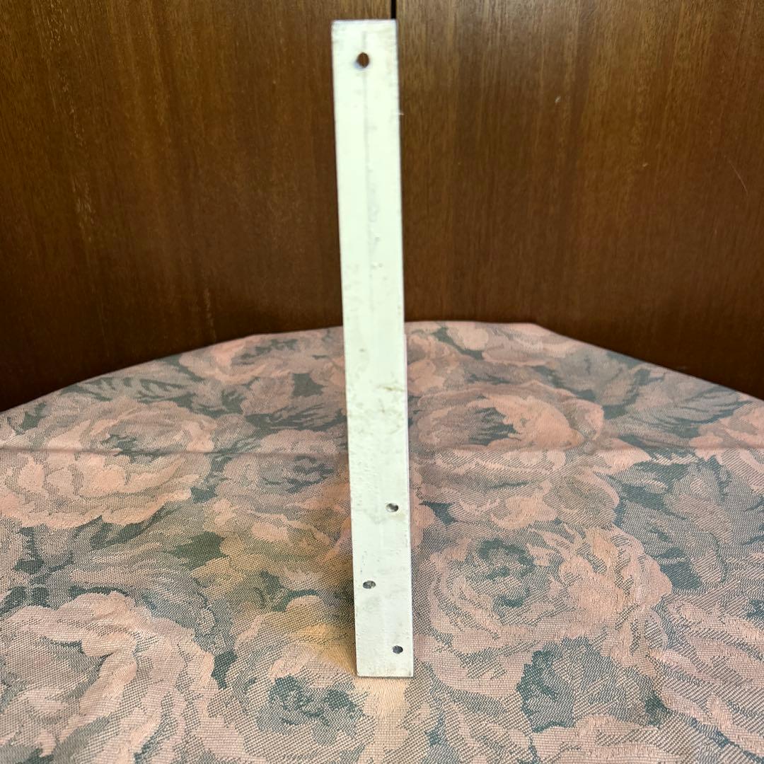 貴重アンティーク エレガントなアイアンブラケット/棚受け/ハンギング アイボリー