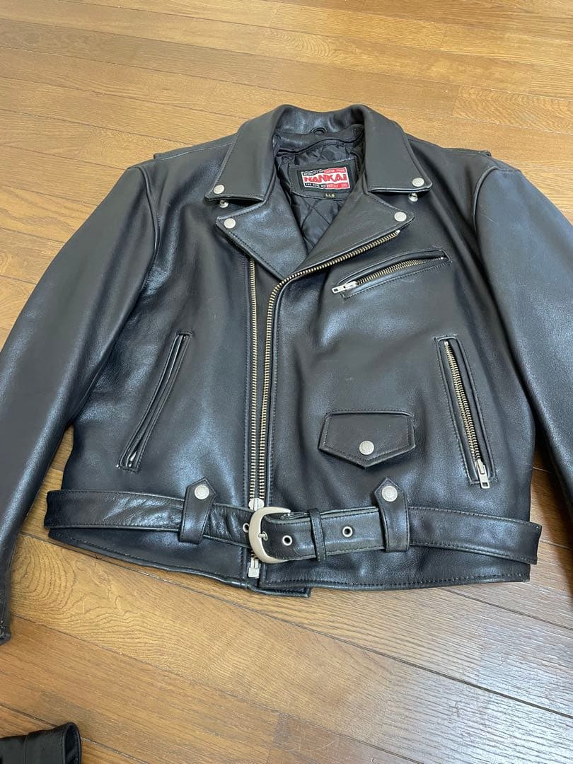 南海部品　ライダース　レザージャケット　革ジャン　本革　NANKAI