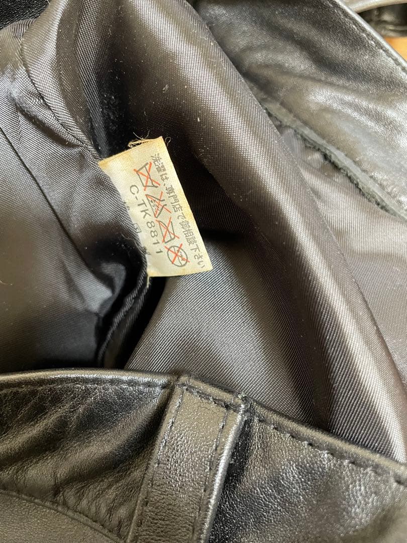 南海部品　ライダース　レザージャケット　革ジャン　本革　NANKAI