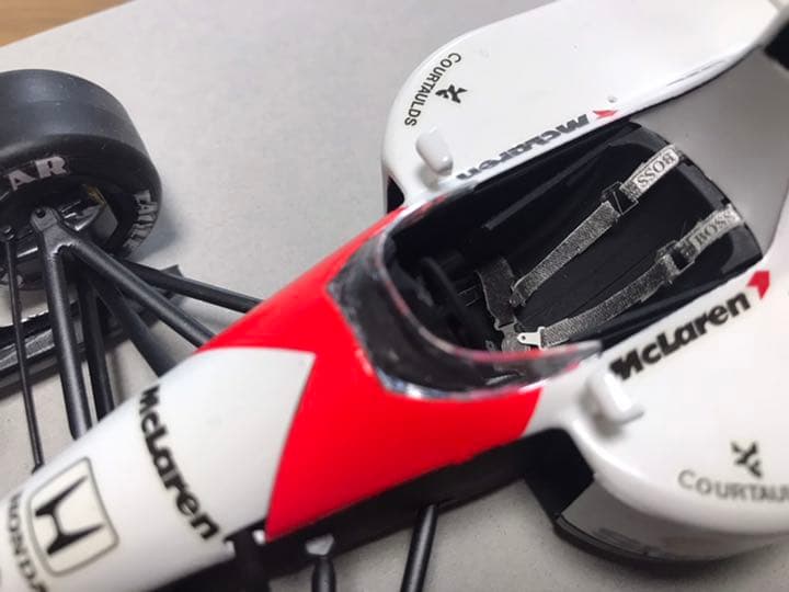 フジミ1/20マクラーレンホンダMP4/6 プラモ完成品