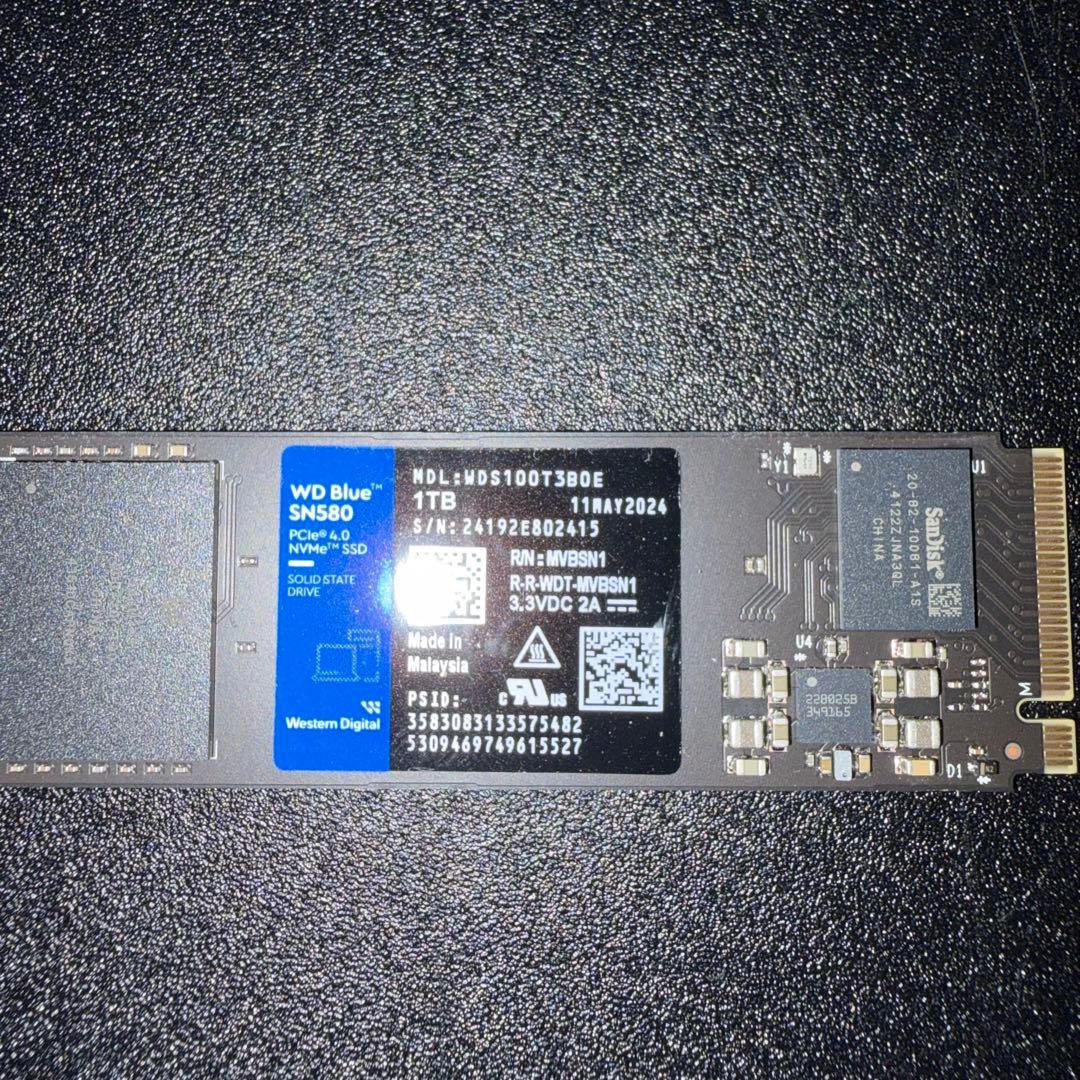 Western Digital 内蔵SSD 1TB M.2
