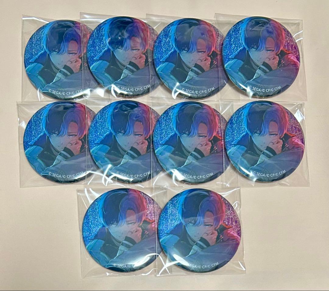 プロセカ 青柳冬弥 グリッター缶バッジ 44A 烈火 10点