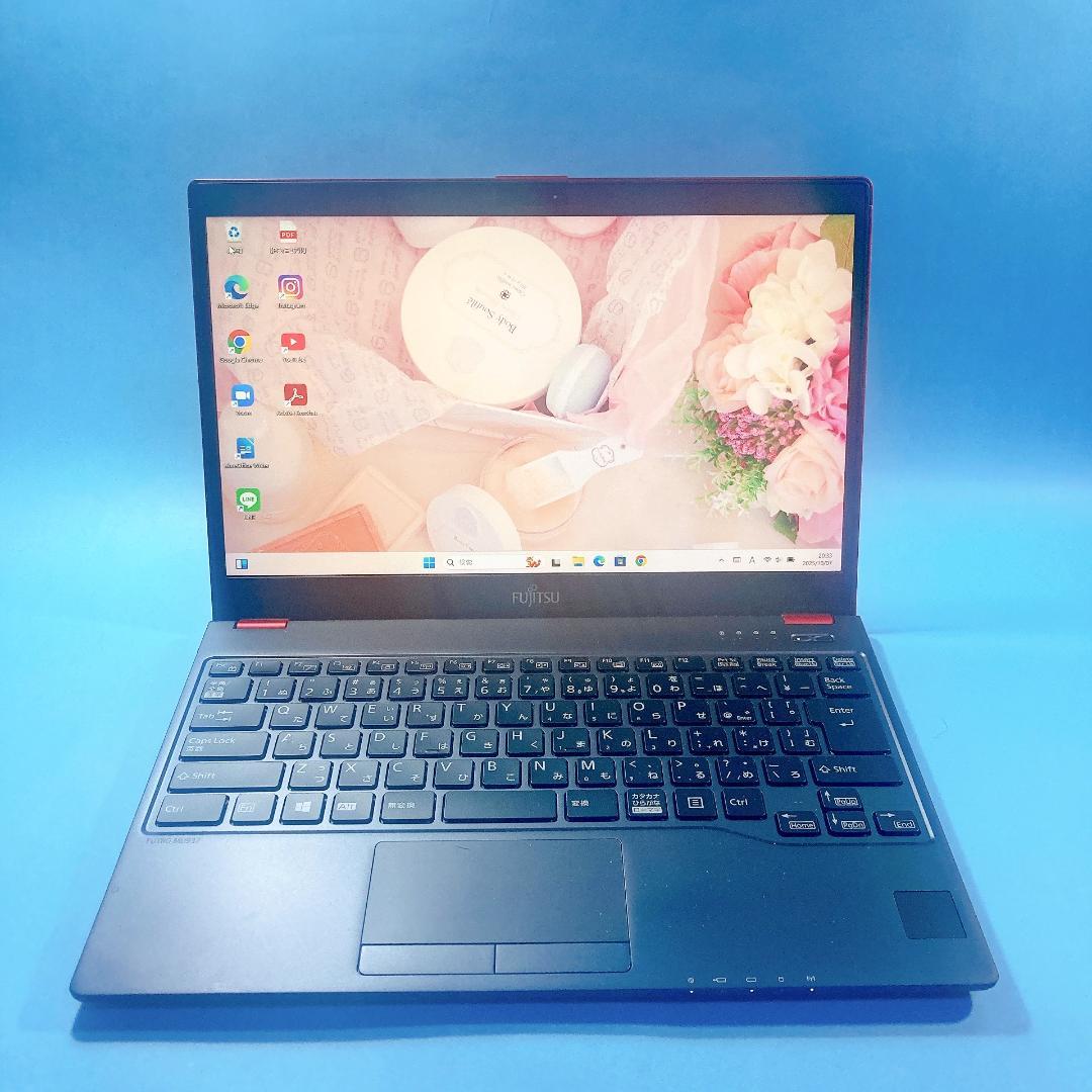 w80✨薄型軽量 /赤/爆速 SSD新品 /Win11✨すぐ使えるノートパソコン
