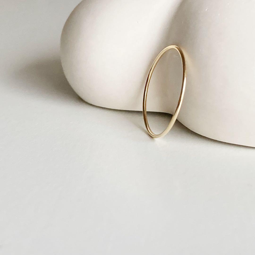 大特価！！早いもの勝ち！新品 日本製 高品質 18金 K18 リング 11号