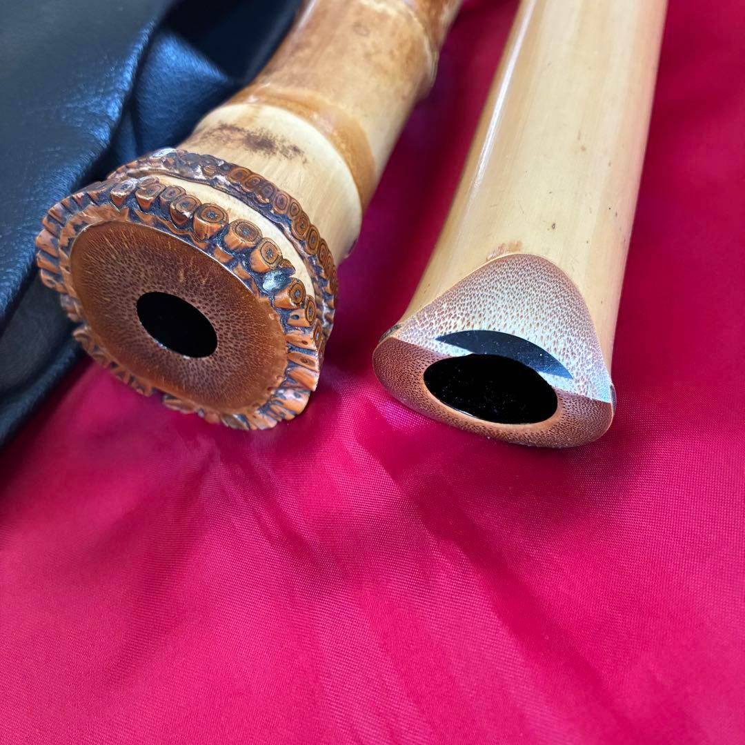 都山流1尺８寸在銘尺八２印