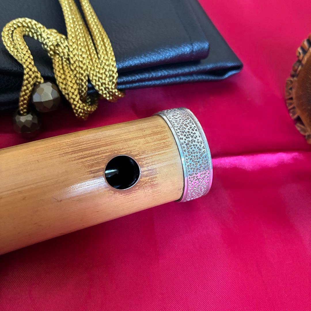 都山流1尺８寸在銘尺八２印