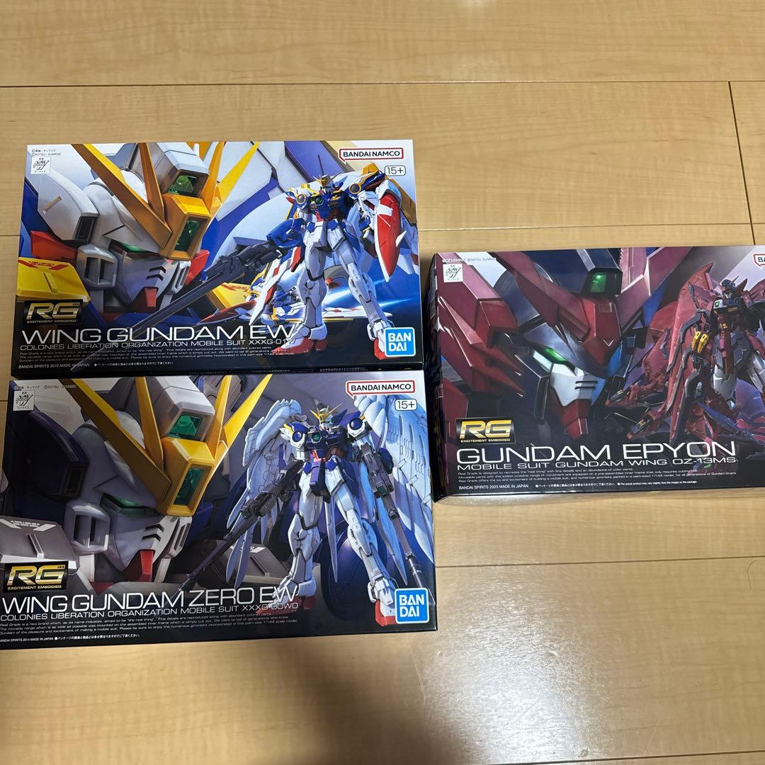 RG WING GUNDAM EW/ZERO EW/EPYON 3点セット
