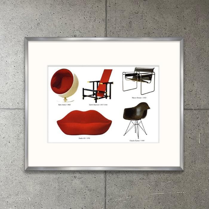 限定マット額装品/ミッドセンチュリーチェアー/イームズ等