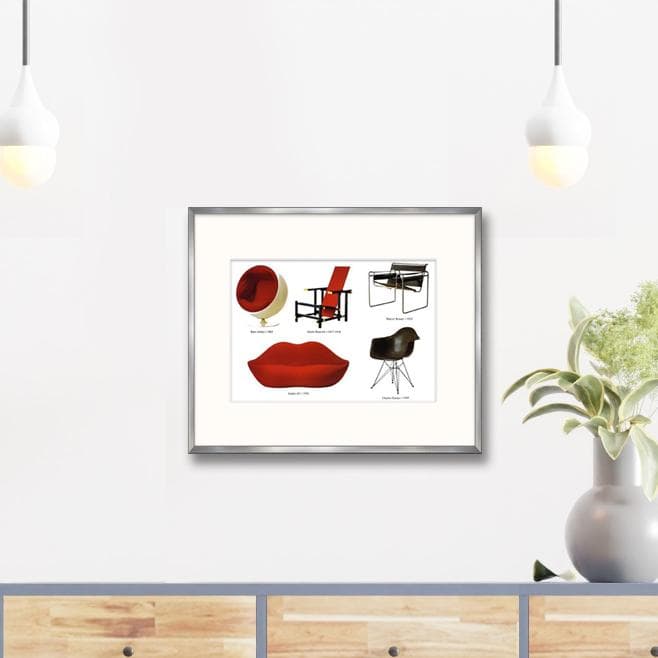 限定マット額装品/ミッドセンチュリーチェアー/イームズ等