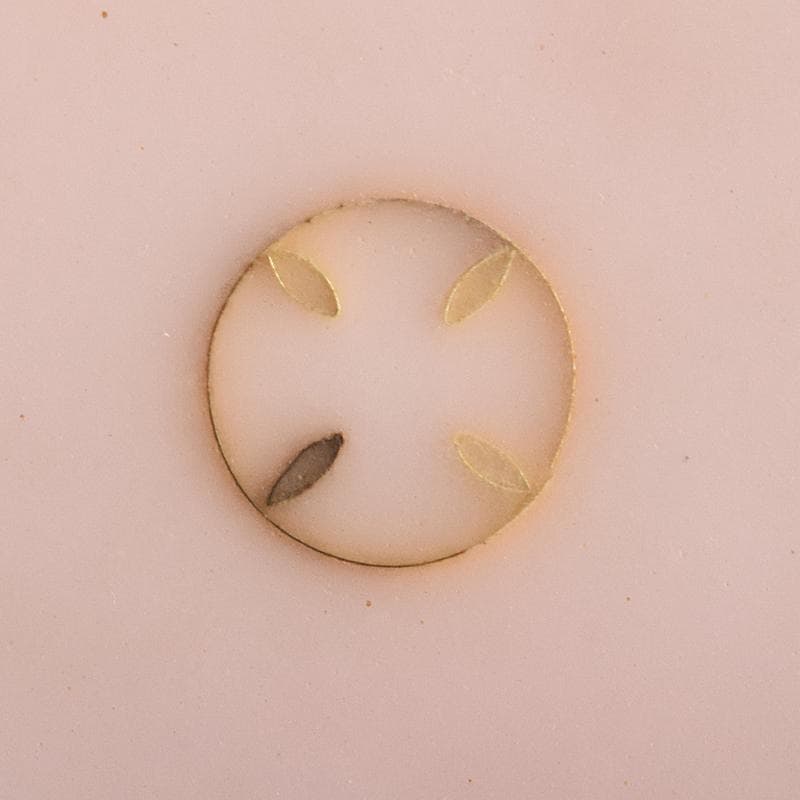 AAA安藤七宝店純銀刻印　桜釉　葡萄文瓶　唐木台・木箱付　H　R8810B