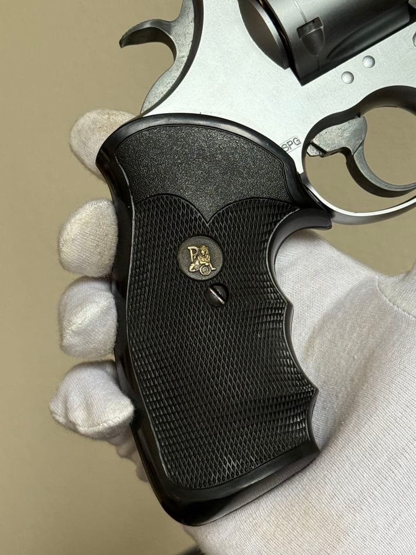 実物グリップ付 KSC コルト Mk-V キングコブラ シルバー モデルガン